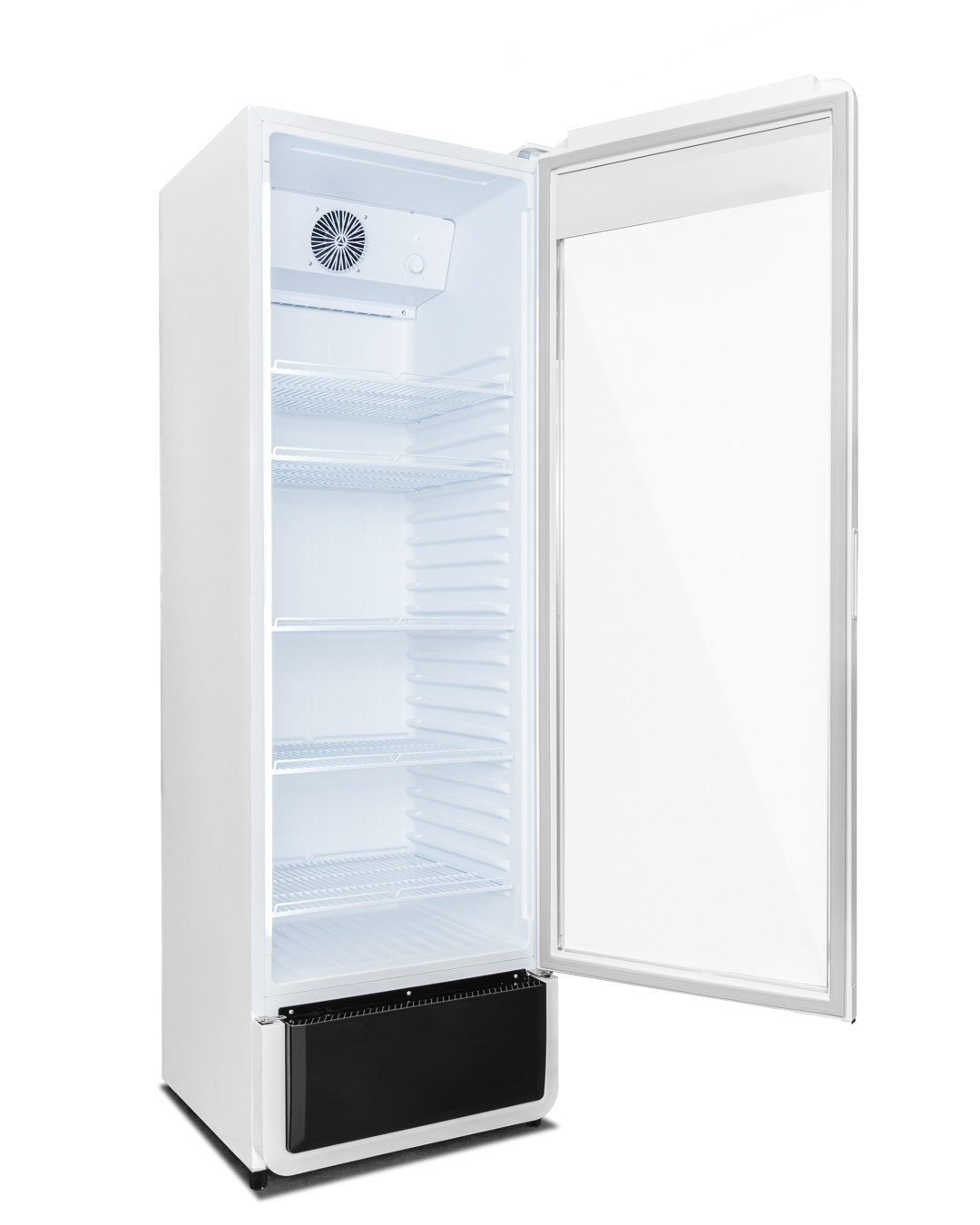 Szafa chłodnicza przeszklona biała RQ380, 595x600x1870 mm, 377 l - obrazek 6