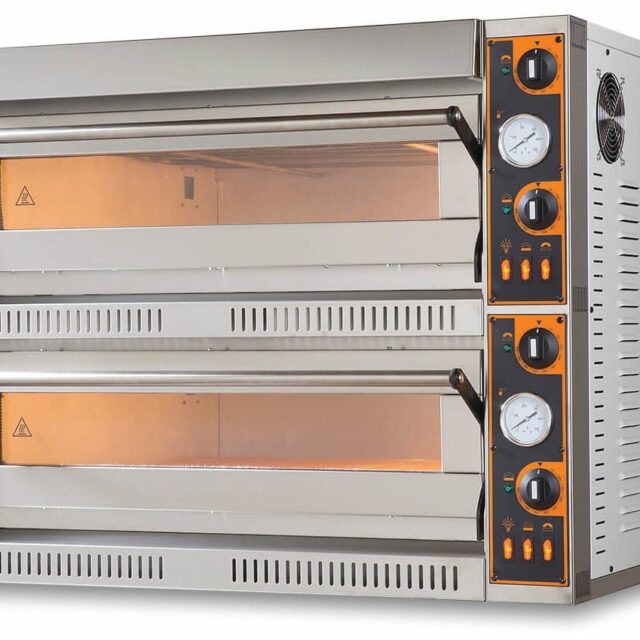 Piec do pizzy elektryczny, dwukomorowy, 12x36, szeroki, TOP 66 XL/L (TecPro66 BIG/L)