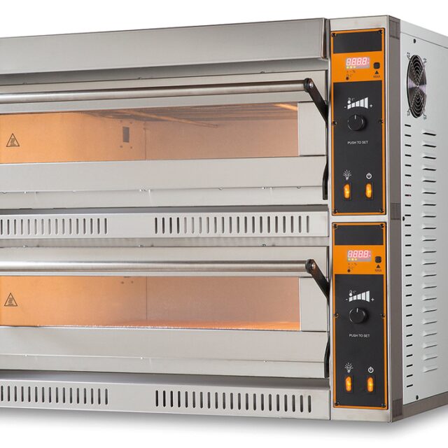 Piec do pizzy elektryczny, dwukomorowy, 12x36, TOP D 66 XL/L (TecproD66BIG/L)