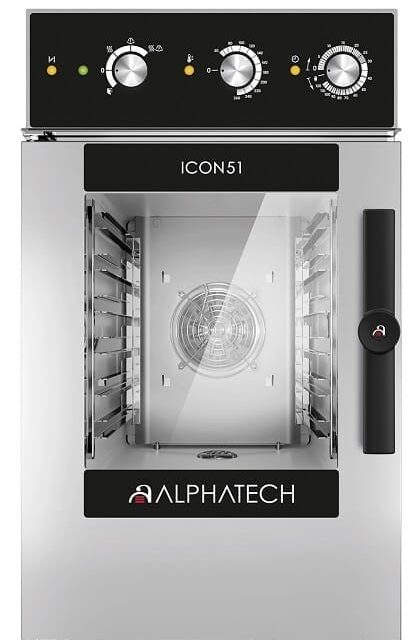 Piec konwekcyjno-parowy ICCM026E, 6x GN 2/3, ICON51 Alphatech by Lainox, sterowanie manualne