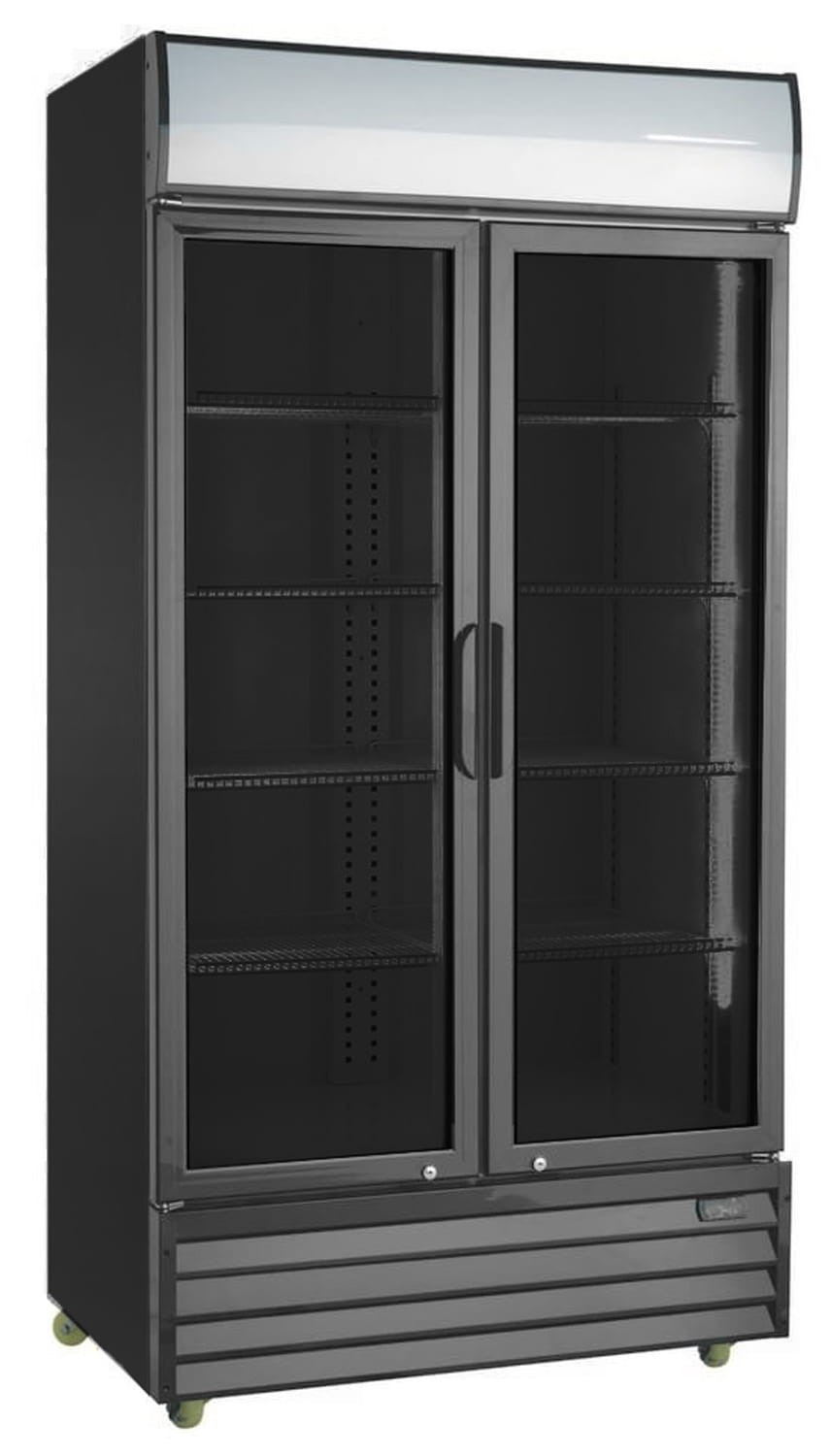 Szafa chłodnicza przeszklona RQ1100H-BLACK, 1000l (SD1001H)