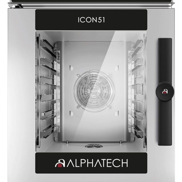 Piec konwekcyjno-parowy ICCT061E, 6x GN 1/1, ICON51 Alphatech by Lainox, sterowanie elektroniczne