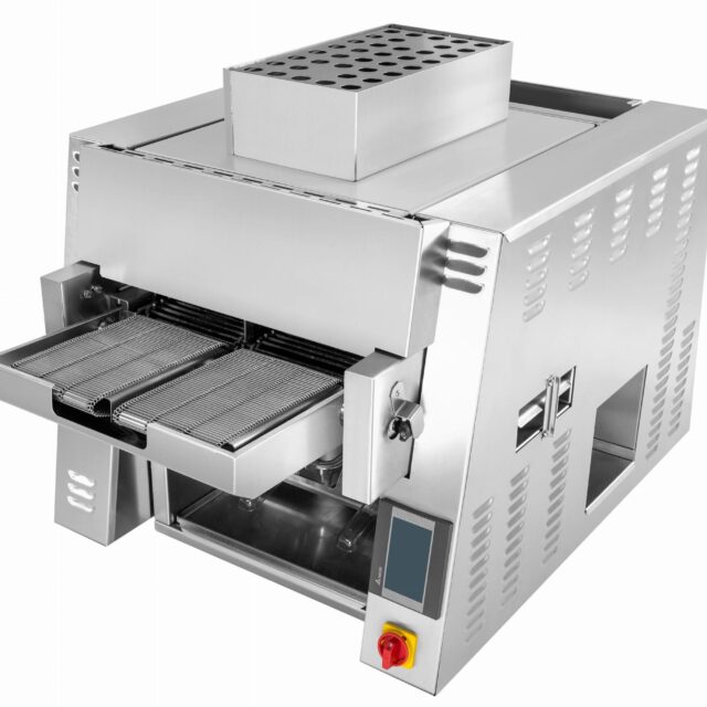 Grill taśmowy, grill automatyczny 2-taśmowy, 13 kW, 300 - 500°C