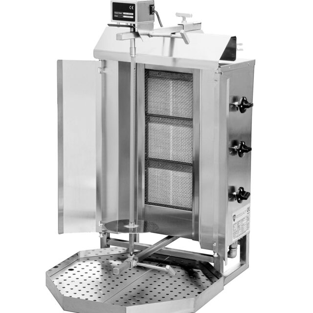 Gyros, opiekacz gazowy do kebaba, 3 palniki, wsad 40kg KLG220