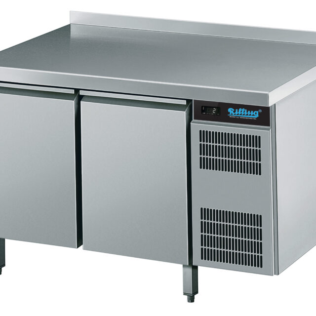 Stół mroźniczy linia 700 GN 1/1, 1250x700x850 mm, z blatem z własnym agregatem z rantem tylnym (ATK EK721 1601)