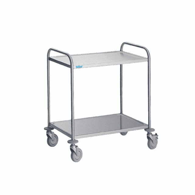 Wózek kelnerski z półkami - głębokość 600 mm, 900x600x950 mm, liczba półek 2 - Od. Między półkami 585