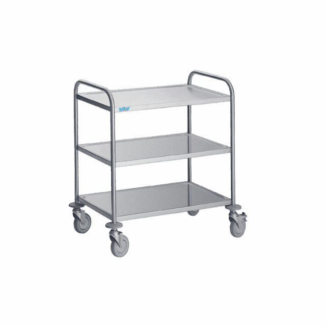 Wózek kelnerski z półkami - głębokość 600 mm, 900x600x950 mm, liczba półek 3 - Od. Między półkami 275