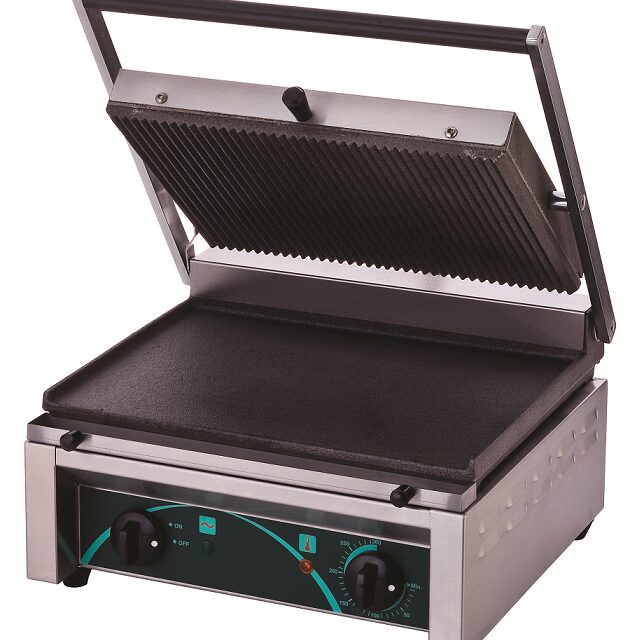 Grill elektryczny kontaktowy panini RN101-B, dolna płyta gładka