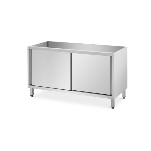 Szafka do pracy z drzwiami przesuwnymi - głębokość 600 mm, 1100x600x850 mm, szafka bez blatu (U)